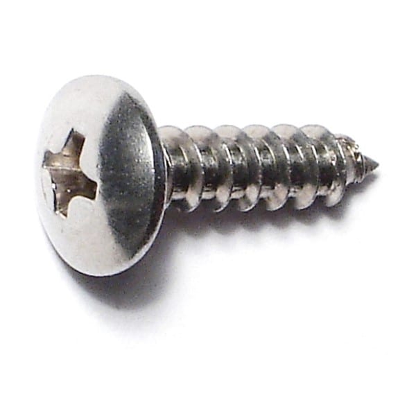 Midwest Fastener Sheet Metal Screw, #8 x 5/8 in, 18-8 Stainless Steel Truss Head Phillips Drive, 100 PK 51755 - main